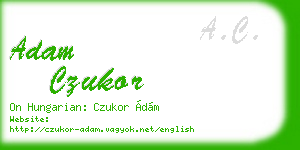 adam czukor business card